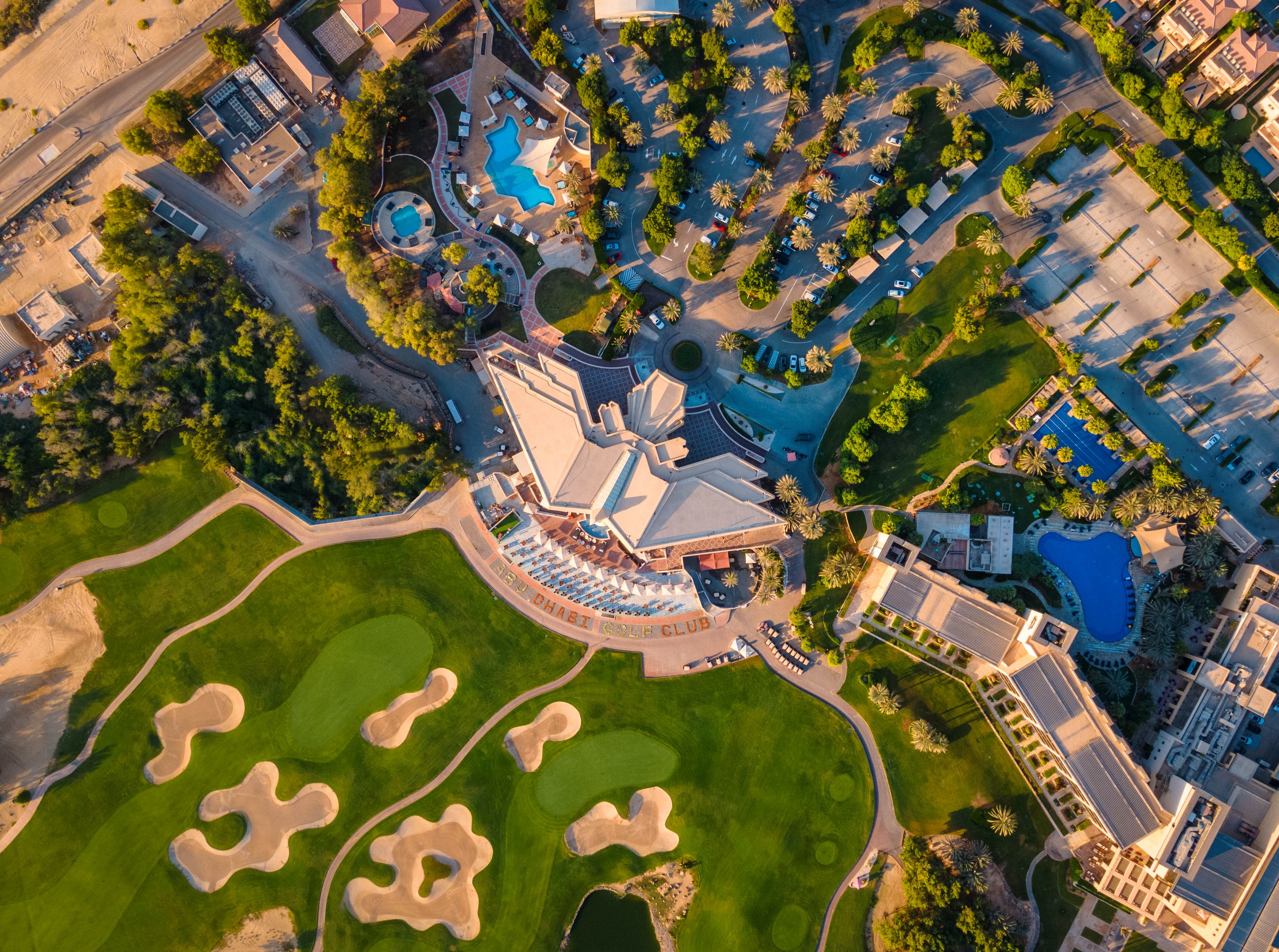 Abu dhabi golf club aerial 2022
