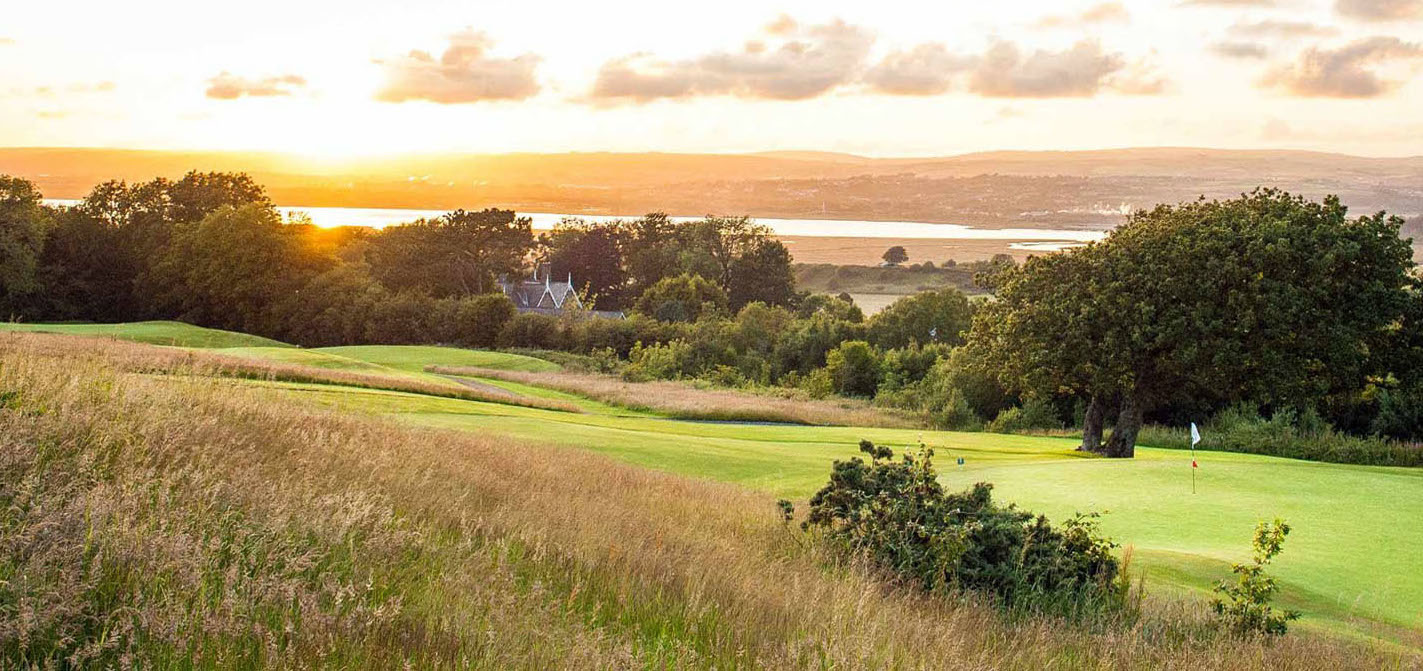 Gower golf club 2nd hole and estuary
